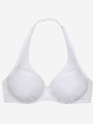 Soutien-gorge à coques pouvant se porter de 3 façons : bretelles normales, tour de cou ou dos croisé