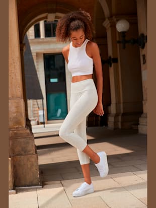 Legging corsaire - LASCANA - Gris Clair Chiné