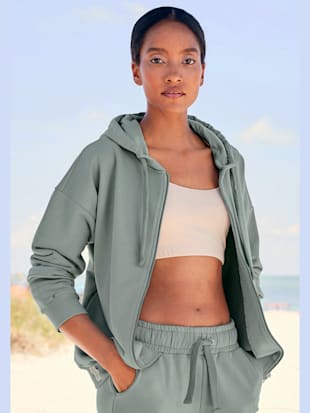 Veste sweat d'intérieur structurée - LASCANA - Gris-bleu