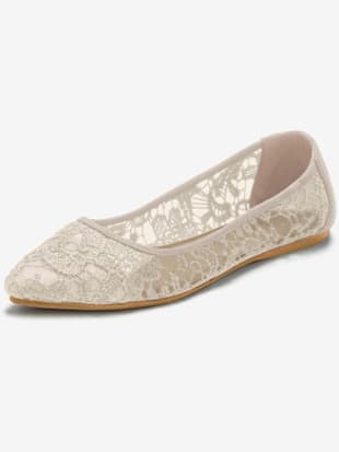 Ballerines en dentelle - LASCANA - Beige