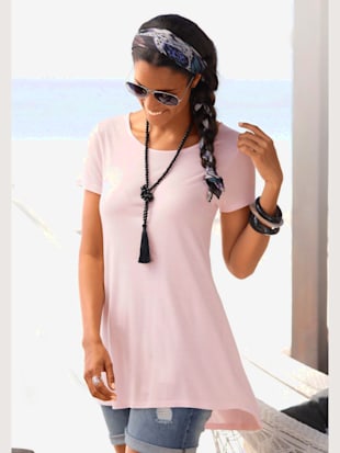 T-shirt large encolure ronde - LASCANA - Rose