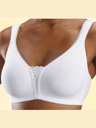 Soutien-gorge sans armatures sans armatures, bonnets préformés sans couture - petite fleur - Noir + 