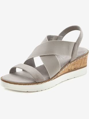 Sandales brides élastiques pour faciliter l'enfilage - LASCANA - Gris