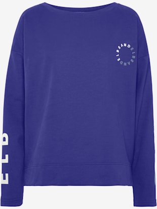 Sweat-shirt imprimés logo sur les manches - Elbsand - Bleu