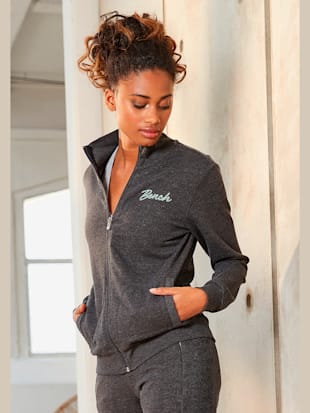 Veste sweat à col montant - Bench. - Anthracite-chiné
