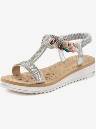 Sandales effet de couleur différent pour chaque pièce - LASCANA - Couleur Argenté