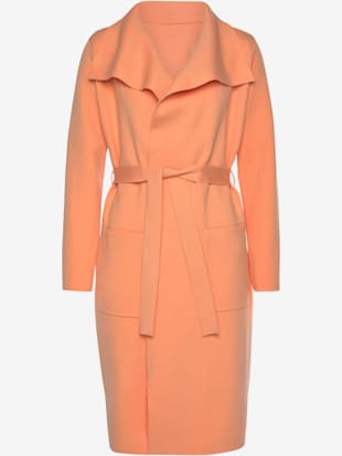 Manteau en tricot forme ouverte sans fermeture - LASCANA - Orange