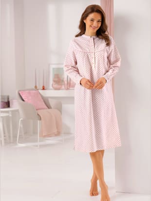 Chemise de nuit flanelle tissée, grattée à l'intérieur et à l'extérieur - wäschepur - Modalova
