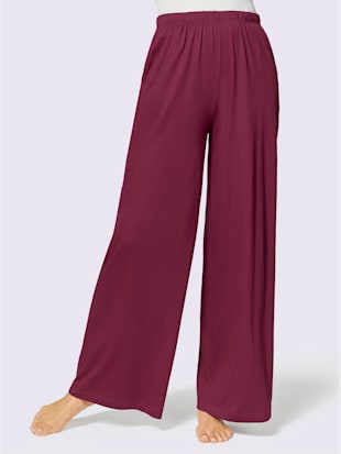 Pantalons jersey fin - feel good - Marine + Bordeaux