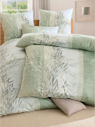 Linge de lit flanelle très douce - Estella - Vert Tilleul