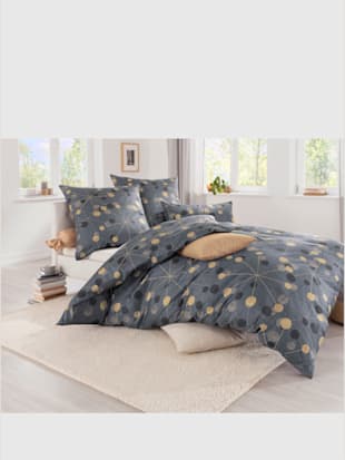 Linge de lit flanelle très douce - Estella - Graphite Imprimé