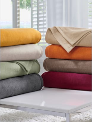 Plaid 2 tailles - Biederlack - Gris Argenté