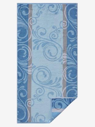 Serviette superbe qualité - Cawö - Bleu À Motifs