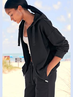 Veste sweat d'intérieur structurée - LASCANA - Noir