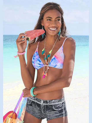 Bikini triangle imprimé, effet de couleur différent pour chaque pièce - KangaROOS - Multicolore