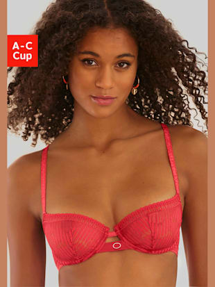 Soutien-gorge à armatures classique à la superbe coupe balconnet - s.Oliver - Rouge Hibiscus