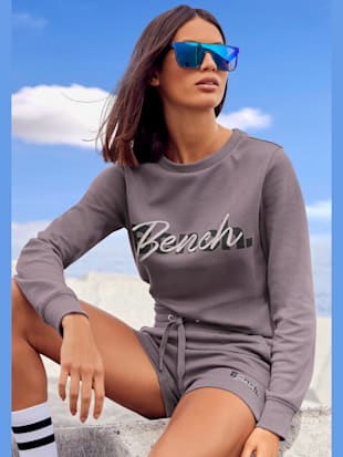 Sweatshirt basique avec logo imprimé et broderie - Bench. - Mauve