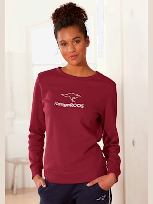 Sweatshirt avec logo imprimé - KangaROOS - Rouge