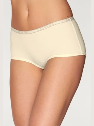 Panty lot de 4 panties lascana - LASCANA - Gris Chiné, Crème