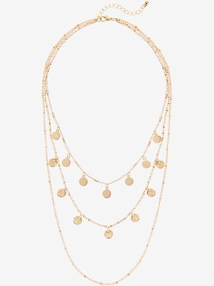 Chaîne avec pendentif triple épaisseur - LASCANA - Couleur Doré