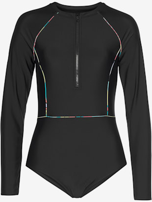 Maillot de bain détails contrastés - LASCANA ACTIVE - Noir