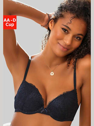 Soutien-gorge push-up fantaisie avec coussinets amovibles - Vivance - Midnight Blue