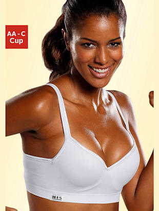 Soutien-gorge push-up pour les sports demandant peu d'efforts - H.I.S - Blanc