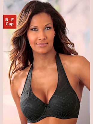 Soutien-gorge à coques pouvant se porter de 3 façons : bretelles normales, tour de cou ou dos croisé