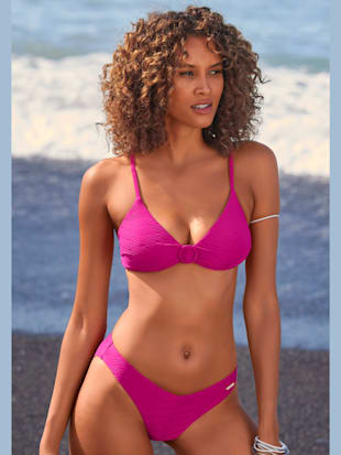 Haut de bikini triangle anneau décoratif tendance - Sunseeker - Fuchsia