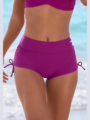 bikini mini-short complément parfait - lascana - fuchsia