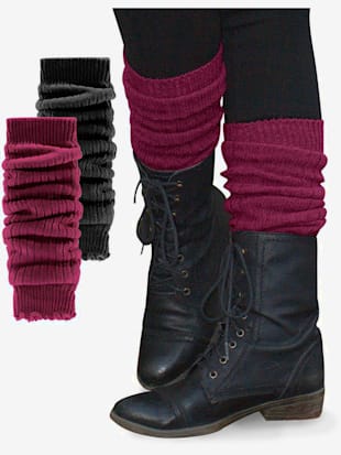 Jambières deux paires de manchettes – conviennent pour les bras et les jambes - Lavana - Bordeaux, N