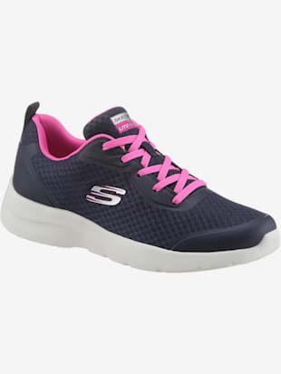 Baskets bord de tige rembourré - Skechers - Marine-fuchsia