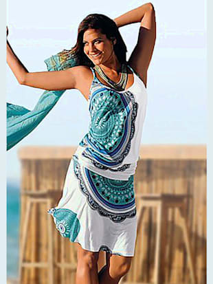 Robe de plage décontractée - Beachtime - Bleu Imprimé