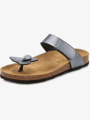 Mules réglable individuellement en hauteur grâce à la fermeture auto-agrippante - LASCANA - Anthraci