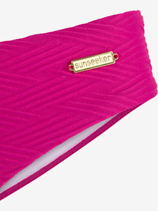Bas de maillot de bain matière structurée aux couleurs tendances - Sunseeker - Fuchsia