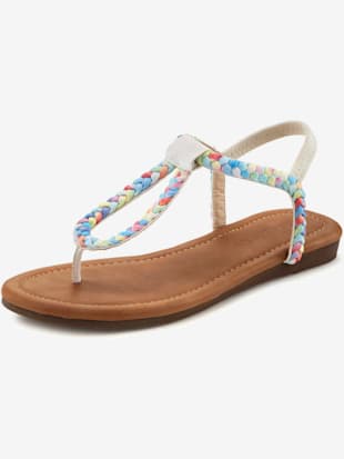 Tongs+brides+elastiques+pour+faciliter+l%27enfilage+-+LASCANA+-+beige/bleu