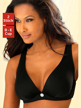 Soutien-gorge à armatures encolure dégagée pour un décolleté sublimé - petite fleur - Noir + Blanc