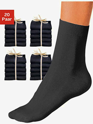 chaussettes tout uni sans logo - go in - noir