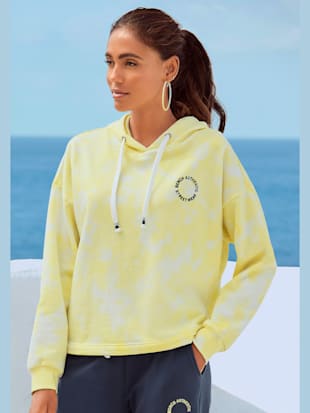 Sweat à capuche d'intérieur avec motif batik - Bench. - Jaune-blanc