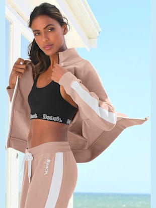 Veste sweat veste d'intérieur sportive à glissière - Bench. - Nude-blanc