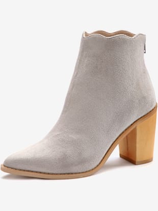 Bottines bord ondulé tendance - LASCANA - Gris Clair
