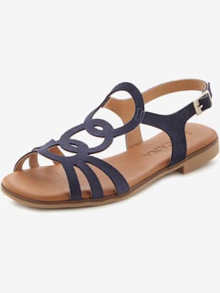 Sandales+en+cuir+de+qualite+-+LASCANA+-+bleu