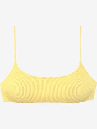 Haut de bikini bustier qualité structurée moderne - Vivance - Jaune