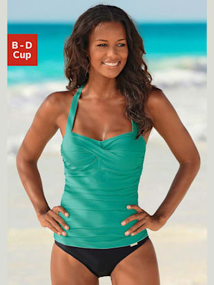 Maillot de bain dos tendance - LASCANA - Noir-menthe