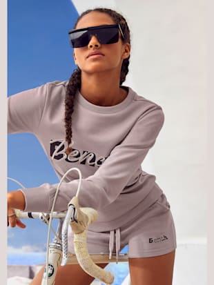 Shorts short avec logo imprimé et broderie - Bench. - Rose Fumé