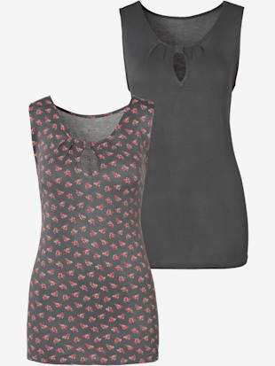 Lot de 2 débardeurs lascana - LASCANA - Gris Foncé