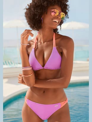haut de bikini triangle design contrasté - venice beach - lilas