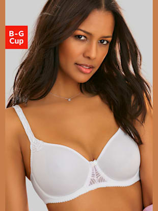 Soutien-gorge minimiseur avec bonnets préformés sans coutures/armatures - LASCANA - Blanc