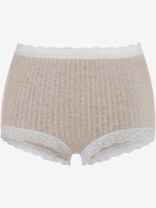Slips qualité côtelée douce au design tendance - LASCANA - Beige Chiné, Crème