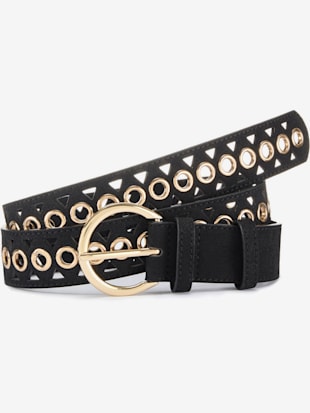 Ceinture+hanches+decoupes+tendance+et+details+dores+-+LASCANA+-+noir